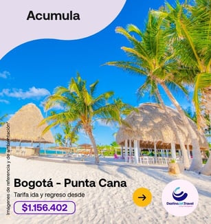 DestinoJet Acumula 231 Puntos- Bogotá Punta Cana