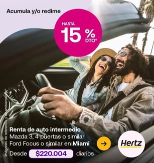 Hertz Acumula 1283 Puntos