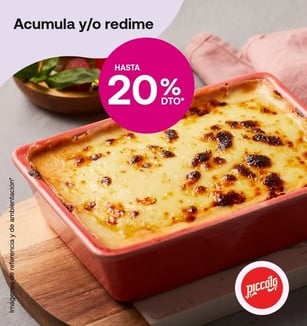 Pizzas Piccolo En todas las pastas.