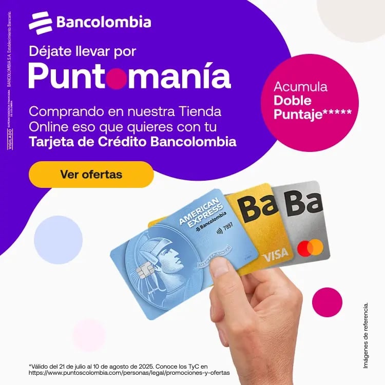 Banner principal- Tienda Online doble Puntaje Bancolombia