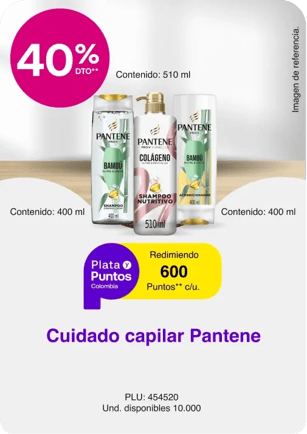 Redimiendo 600 Puntos Colombia en cuidado capilar Pantene