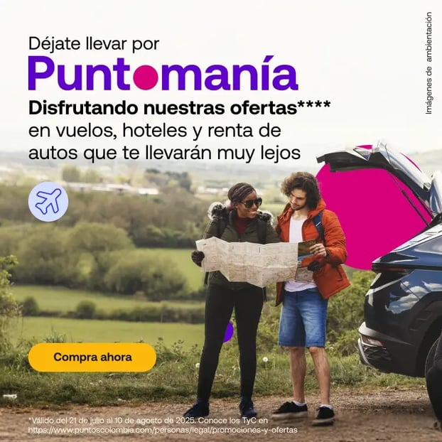 Card sitio viajes ofertas Puntomanía