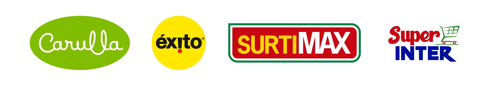 Éxito, Carulla, Surtimax y Super Inter