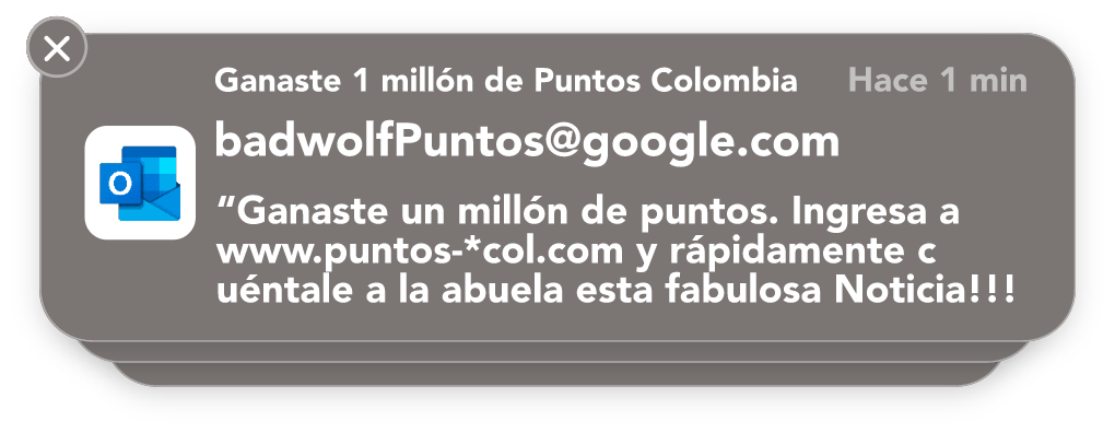 Mail malicioso