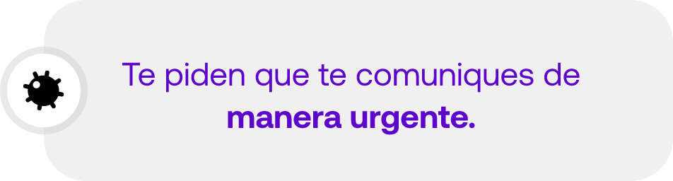 comunícate urgente