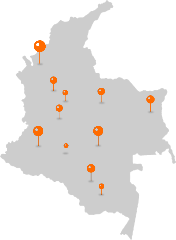 Imagen mapa de las estaciones de Primax